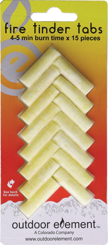 Outdoor Element Fire Tinder Tabs 15-Pack