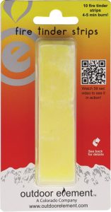 Outdoor Element Fire Tinder Sheets 10-Pack - Wax Cotton