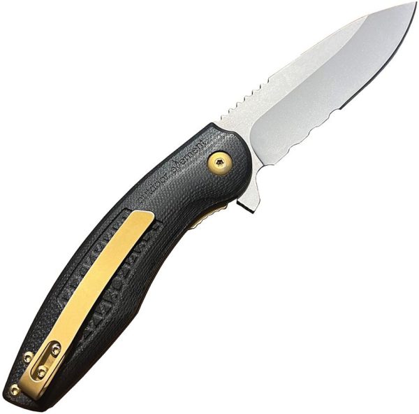 Outdoor Element Quick Feather Linerlock - VG-10 Partial Serrated