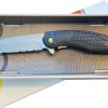 Outdoor Element Quick Feather Linerlock - VG-10 Partial Serrated