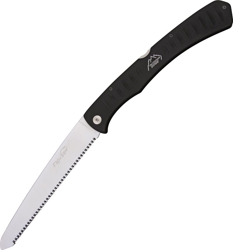 Outdoor Edge Flip n Saw Lockback 4.38" Serrated Blade w/ Sheath
