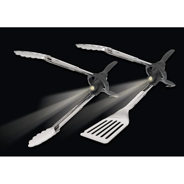 Outdoor Edge Grill Beam Tongs - Extendable LED