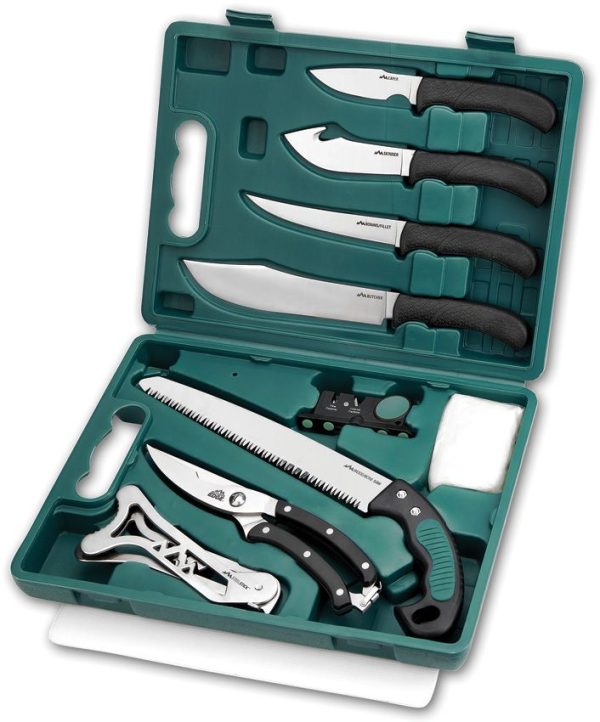 Outdoor Edge Game Pro Processing Kit 8pc 420J2 Stainless Fixed Blade