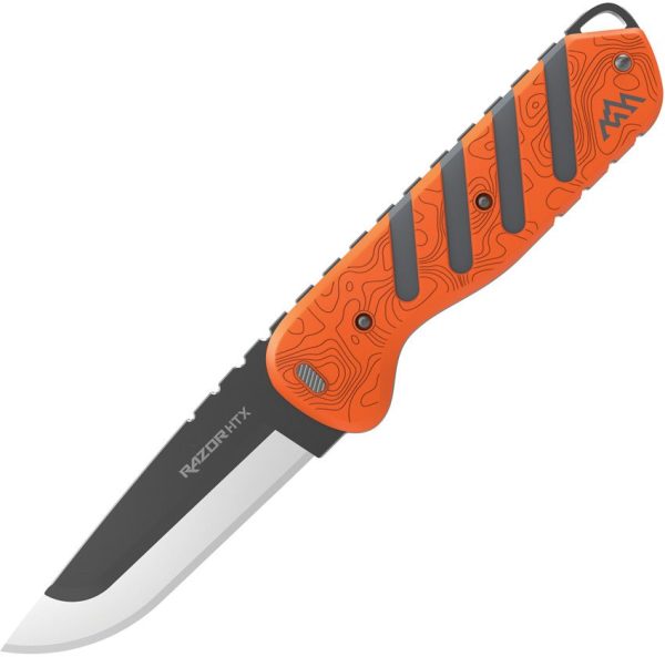OEHTX35B6C.jpg Outdoor Edge Razor HTX 3.5 Fixed Blade Knife Orange Handle
