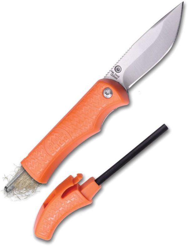 Outdoor Edge Ignitro Framelock - Fire Starter Knife