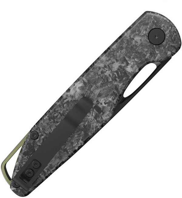 Outdoor Edge Kaytan Button Lock Folding Knife 8Cr13MoV Carbon Fiber