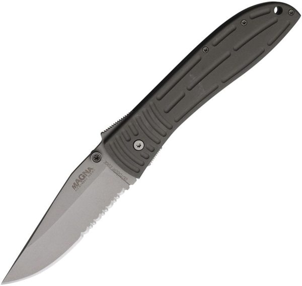 Outdoor Edge Magna Linerlock - 4 inch Partially Serrated