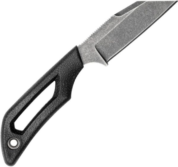 Outdoor Edge Pivot Wharncliffe Fixed Blade - Black TPR Handle