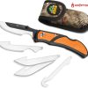 Outdoor Edge RazorCape Lockback - Multi-Blade Hunting System