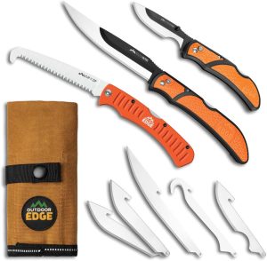 Outdoor Edge Razor Guide Pack Orange Multi-Tool Knife Set