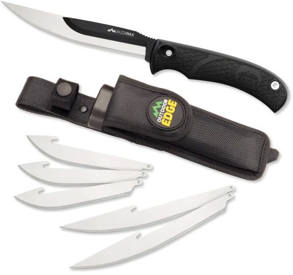 Outdoor Edge Razormax Black Knife - Interchangeable Blade System