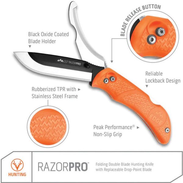 OERO20C_add_01.jpg Outdoor Edge Razor Pro Orange Lockback - 420J2 Replaceable Blade