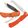 Outdoor Edge Razor Pro Saw Combo Folding Knife 420J2 Orange