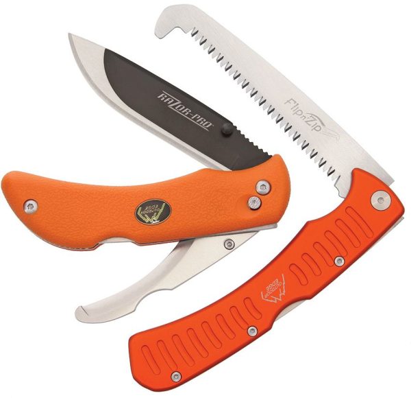 Outdoor Edge Razor Pro Saw Combo Folding Knife 420J2 Orange