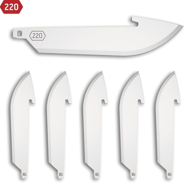 OERR226C.jpg Outdoor Edge 220 Drop Point Blade Pack - 6 Replacement Blades