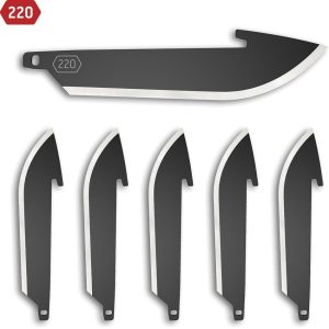 Outdoor Edge 220 Drop Point Blade 6pk - Black Oxide Coating
