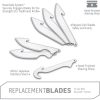 Outdoor Edge Combo Blade 6pk - Drop Point Caping Guthook