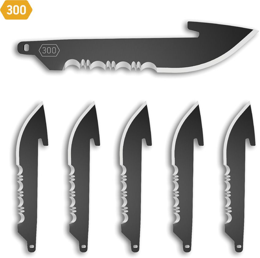 Outdoor Edge 3 Inch Guthook Blade Pack of 6