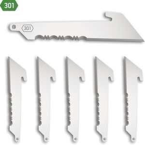 Outdoor Edge Utility Blade Satin 420J2 - 3 inch Pack of 6