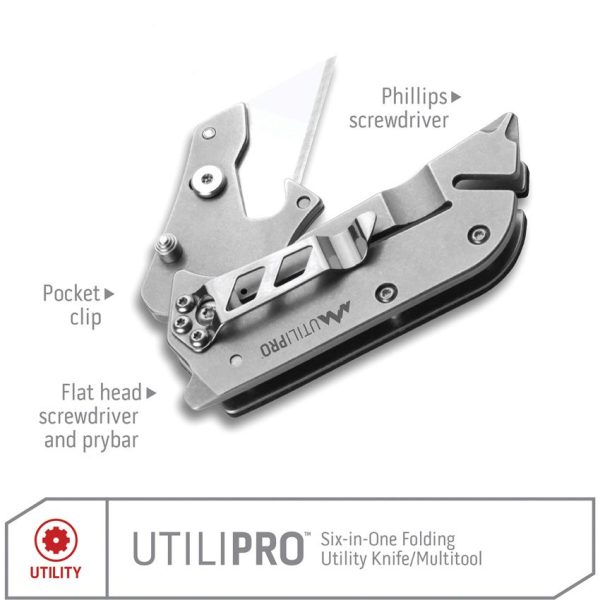 Outdoor Edge UtiliPro Framelock Folding Knife Orange 1" Blade