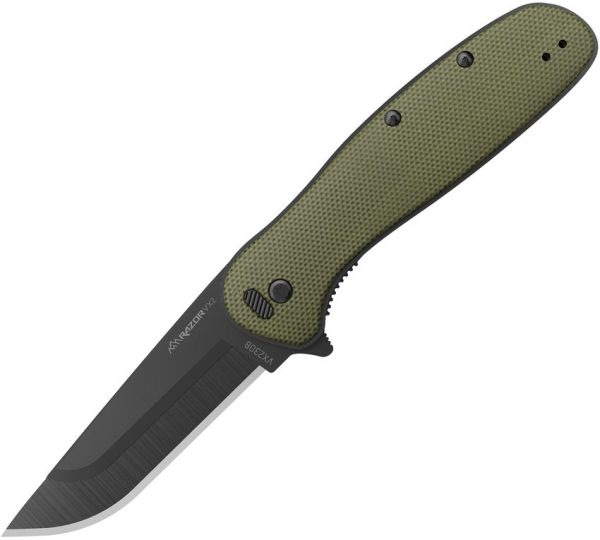Outdoor Edge Razor VX2 Green G10 Folding Knife 3" 420J2 Blade