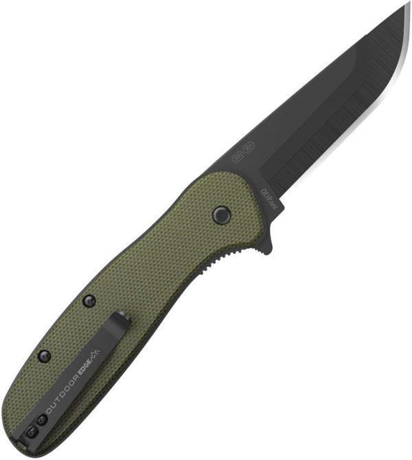 Outdoor Edge Razor VX2 Green G10 Folding Knife 3" 420J2 Blade