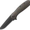 Outdoor Edge Razor VX2 Linerlock Folding Knife 3" 420J2 Brown Micarta