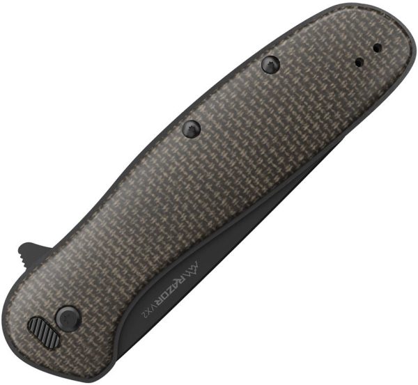 Outdoor Edge Razor VX2 Linerlock Folding Knife 3" 420J2 Brown Micarta