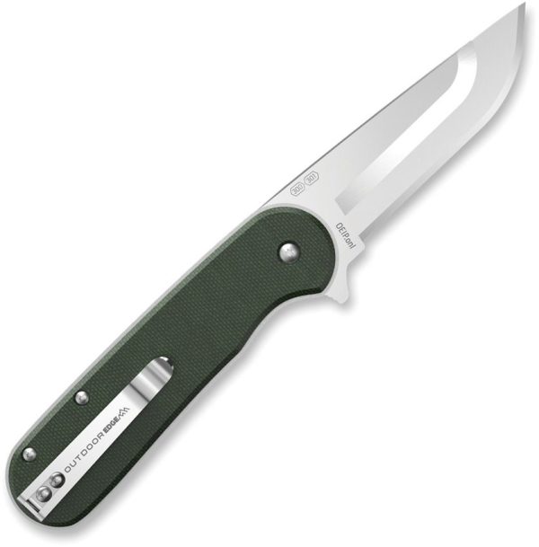 Outdoor Edge Razor VX3 Assisted Green Micarta