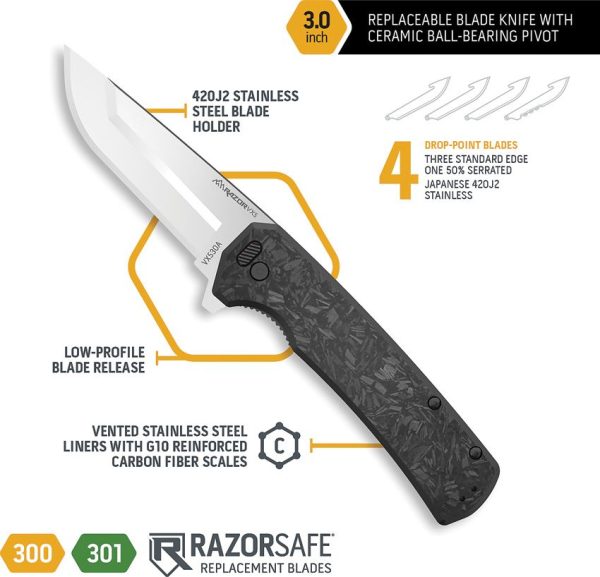 Outdoor Edge Razor VX5 Assisted Carbon Fiber