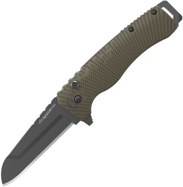 Outdoor Edge Razor XD1 Button Lock - Brown GFN Handle