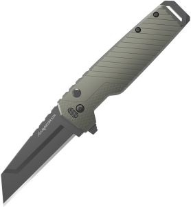 OEXDS430AC.jpg Outdoor Edge Razor XD4 Button Lock Folding Knife 3" 420J2 Green