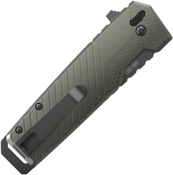 Outdoor Edge Razor XD4 Button Lock Folding Knife 3" 420J2 Green