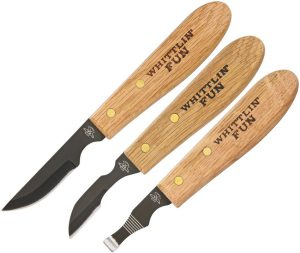 Old Forge 3-Piece Wood Carving Knife Set
