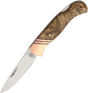 Old Forge Lockback Copper Bolster Brown Wood