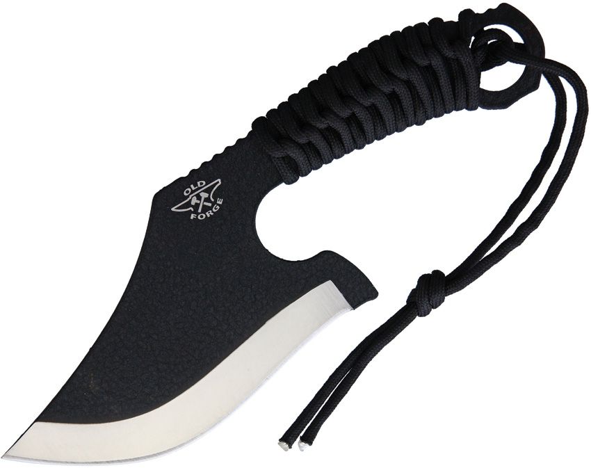Old Forge Moose Skinner Fixed Blade Knife 5.5" Black Stainless