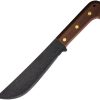 Old Hickory 9.75" 1075HC Steel Machete with Brown Wood Handle & Sheath