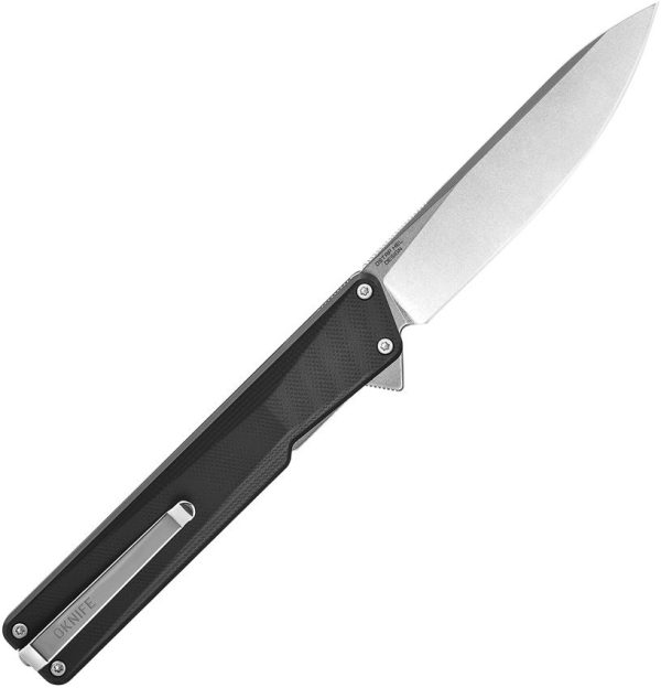 Oknife AION Linerlock Black G10 Drop Point Knife
