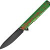 Oknife AION Linerlock Folding Knife Zombie Green Nitro V