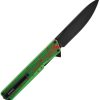 Oknife AION Linerlock Folding Knife Zombie Green Nitro V