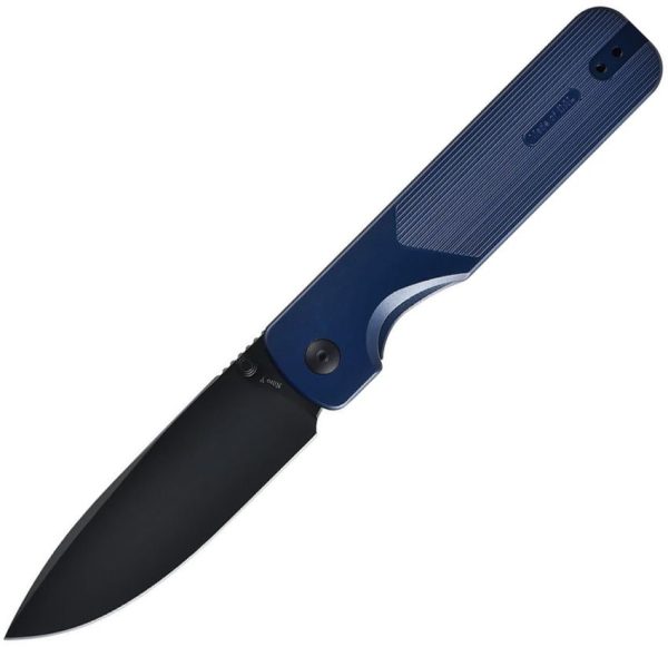 Oknife Duron Framelock Navy Blue Folding Knife Nitro V Steel
