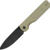 Oknife Duron Framelock Green Folding Knife Nitro V Steel