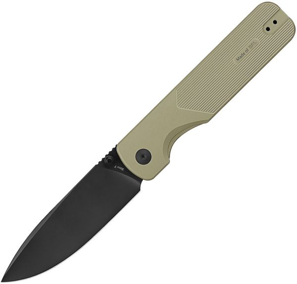 Oknife Duron Framelock Green Folding Knife Nitro V Steel
