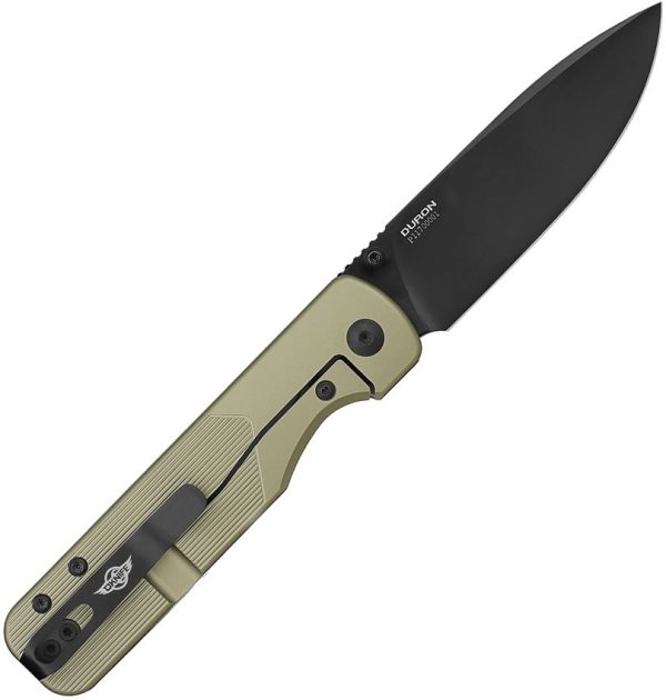 Oknife Duron Framelock Green Folding Knife Nitro V Steel
