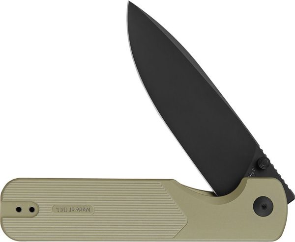 Oknife Duron Framelock Green Folding Knife Nitro V Steel