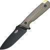 Oknife Fortitude 2 Fixed Blade CPM S35VN Black 4" Knife