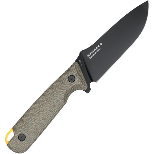 Oknife Fortitude 2 Fixed Blade CPM S35VN Black 4" Knife