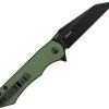 Oknife Freeze Linerlock OD Green Wharncliffe Knife