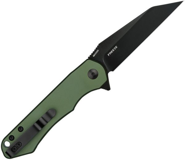 Oknife Freeze Linerlock OD Green Wharncliffe Knife