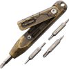 Oknife Otacle D1 Cracked Brass Hex Bit Tool